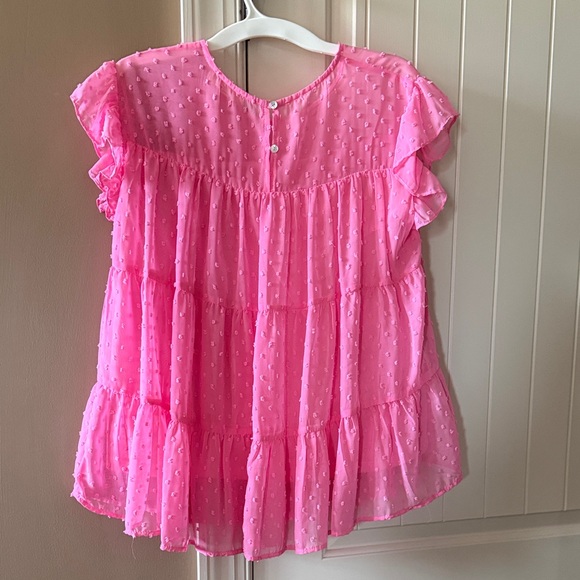Entro Pink Ruffled Blouse - Picture 3 of 3
